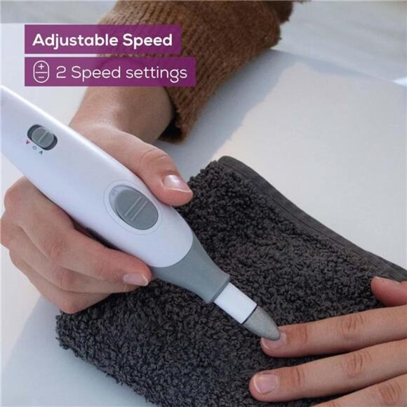 Electric Nail Drill — 7 Attachments, 3 Speeds, 10 ft Cord, and Storage Case - Picture 3 of 7